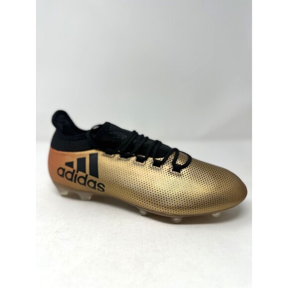 adidas X 17.2 FG Firm Ground Soccer football Cleats Gold Black Mens 9 CP9186 NEW